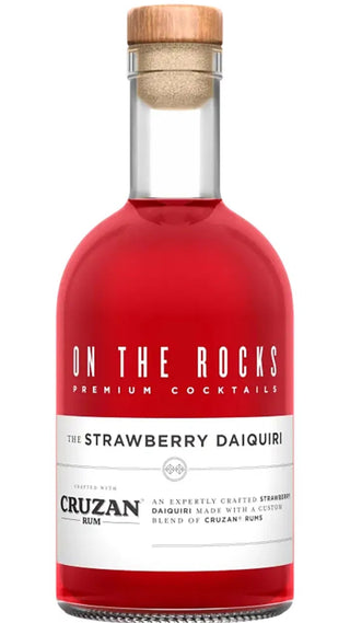 On The Rocks Cruzan Strawberry Daiquiry Ready-to-Drink Cocktail (375mL)