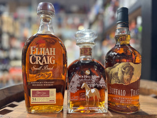 Rock Hill Farms, Buffalo Trace & Elijah Craig Small Batch – 3 Bottle Bundle