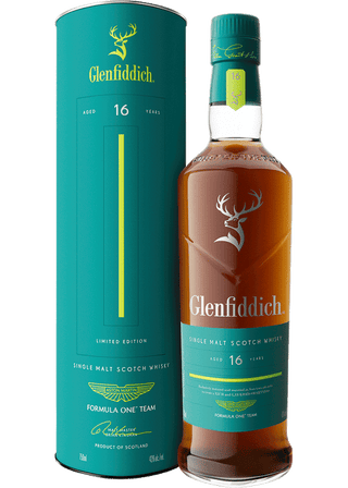 Glenfiddich 16 Year Old Single Malt Scotch Whisky – Aston Martin F1 Limited Edition (750 ml)