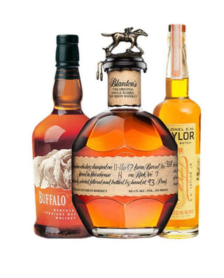 Paquete de lotes pequeños de Blanton's Original, Buffalo Trace y EH Taylor (3 x 750 ml)