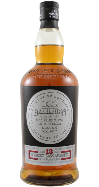 Hazelburn 13 Year Old 2007 Oloroso Cask Matured