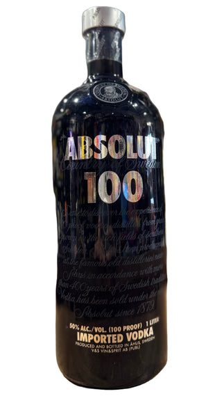 Absolut 100 Proof Premium Swedish Vodka (1L, 50% ABV)