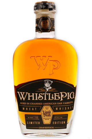 WhistlePig x Liquid Death Gravestock Wheat Whiskey (750 ml, 86 proof / 43% ABV)