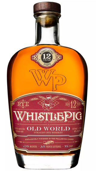 WhistlePig Old World Series Marriage 12 Year Old Straight Rye Whiskey (750 ml, 86 proof / 43% ABV)