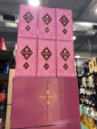 Royal Salute 26 Year Old Scotch Whisky. Case of 6 Bottles (6 x 750ml).