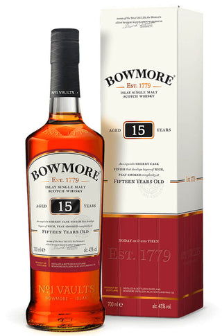 Bowmore 15 Year Old Sherry Cask Islay Single Malt Scotch Whiskey