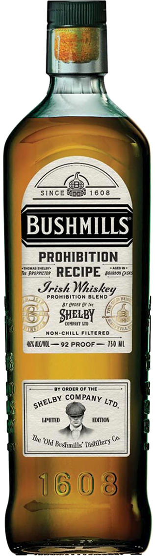 Bushmills Limited Edition Peaky Blinders Prohibition Recipe Irish Whiskey