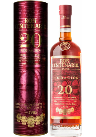 Centenario Fundacion 20 Year Solera Rum