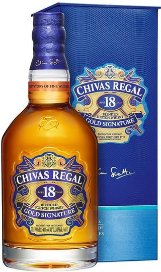 Whisky escocés mezclado Chivas Regal de 18 años