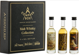 Compass Box Malt Whisky Collection 3 X Bottles The Peat Monster The Spice Tree The Story Of The Spaniard