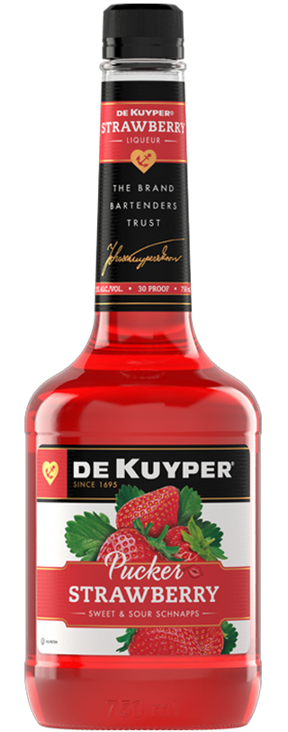 DeKuyper Pucker Strawberry Schnapps Liqueur