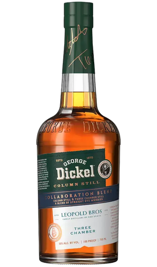 George Dickel Rye Whiskey X Leopold Bros Collaboration Blend Colimn Still Three Chamber 100 Proof