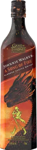 Johnnie Walker A Song Of Fire Blended Scotch Whiskey. Limited edition