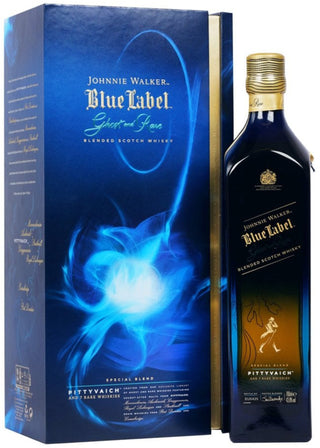 Johnnie Walker Blue Label Ghost And Rare Pittyvaich Blended Scotch Whisky Bottle