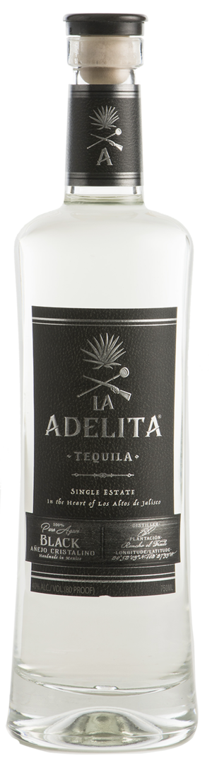 La Adelita Tequila Black Añejo Cristalino Single Estate (750 ml)