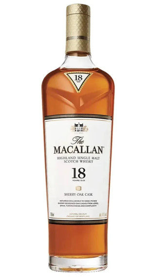 The Macallan 18 Year Old Sherry Oak 2017 Edition – Highland Single Malt Scotch Whisky (43% ABV)