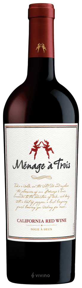 Menage A Trois California Red Blend Red Wine