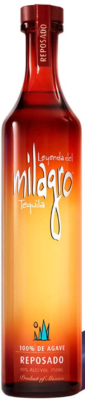 Milagro Reposado Tequila – 100% Blue Agave Tequila Aged in Oak (375ml, 40% ABV)