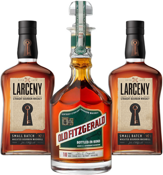 Old Fitzgerald 10 años y dos botellas de Larceny (lote pequeño) – Paquete de 3 botellas