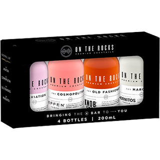 OTR On The Rocks Cocktails Gift Set – 4 Ready-to-Drink Cocktails Variety Pack