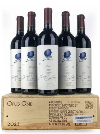 Opus One 2021 Wooden Case Discounted Bundle.
