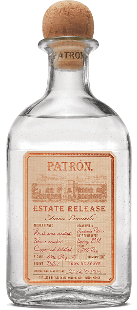 Patrón Estate Release Silver Tequila – 100% Blue Weber Agave (750ml)