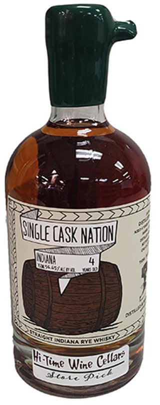 Single Cask Nation 4-Year-Old Straight Indiana Rye Whiskey – 56.1% ABV (Cask #MGP3, 218 Bottles)