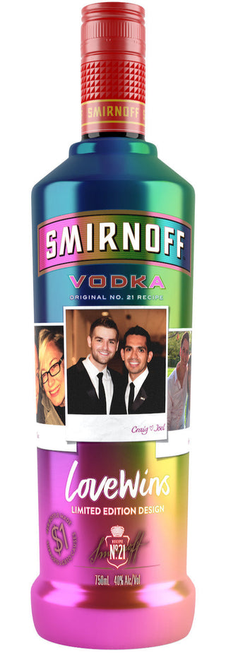 Smirnoff Love Wins Limited Edition Vodka – Pride Bottle (750ml)