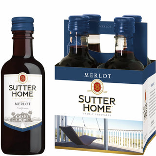 Sutter Home Merlot 187ml Mini Bottles (4-Pack)