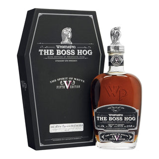 WhistlePig Boss Hog V – The Spirit of Mauve (13-Year-Old Straight Rye Whiskey, Finished in Calvados Casks, 750 ml)