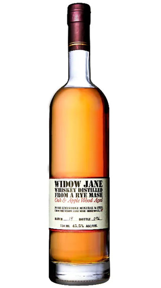 Widow Jane Oak & Applewood Aged Rye Whiskey (750 ml, 93 proof / 46.5% ABV)