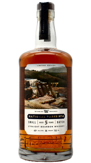 Wyoming Whiskey National Parks No. 4 Straight Bourbon Whiskey – Mammoth Hot Springs, Yellowstone National Park (750 ml, 98 proof / 49 % ABV)