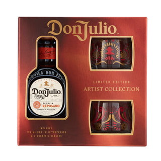 Don Julio Reposado Tequila Gift Set with 2 Glasses – Artist Collection Limited Edition 2025 (750 ml)