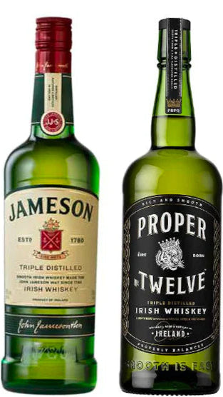Jameson Irish Whiskey & Proper Twelve Whiskey Bundle (2 x 750mL)