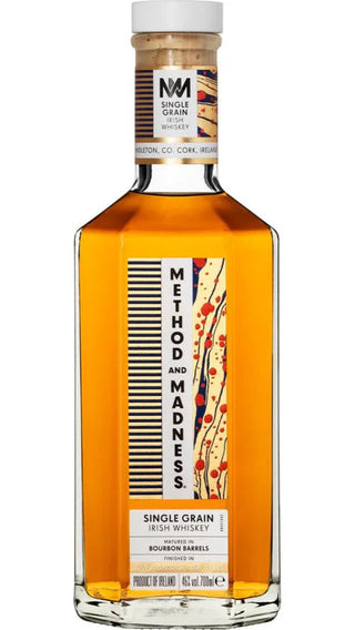 Method And Madness Single Grain Irish Whiskey Bourbon Barrel Matured Virgin Spanish Oak Finished
