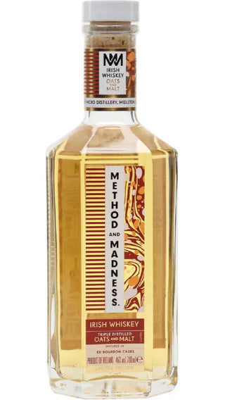 Method And Madness Single Pot Still Irish Whiskey Triple Distilled Rye And Malt Ex Bourbon Casks Usa