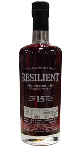 Resilient Straight Bourbon Whisky Bottled In Bond Aged Years 100 Proof