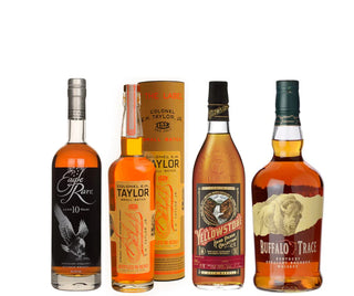 Eagle Rare 12-Year-Old (2025/2026 Release), Colonel E.H. Taylor, Jr. Small Batch, Yellowstone Hand Pick, and Buffalo Trace Bundle 4 x 750ml