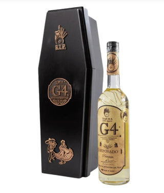 G4 Tequila Reposado De Madera Dia De Muertos, 2024 released. Discontinued bottle.