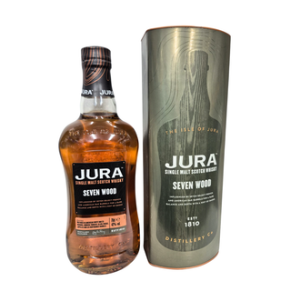 Jura Single Malt Scotch Whisky bottle and packaging on a white background