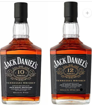 Jack Daniel's Lote 04 de 10 años y Lote 03 de 12 años – Paquete para fiestas (2 x 700 ml)