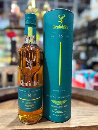 Glenfiddich 16 Year Old Single Malt Scotch Whisky – Aston Martin F1 Limited Edition (750 ml)