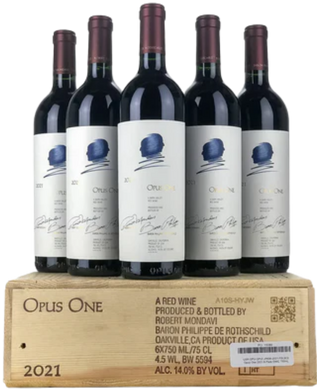 Opus One 2021 Wooden Case Discounted Bundle.