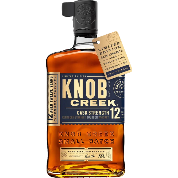Knob Creek 12 Year Cask Strength 2026 Release 750ml.