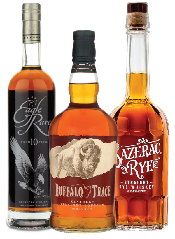 Eagle Rare, Buffalo Trace, and Sazerac Rye Bundle (3 x 750ml)