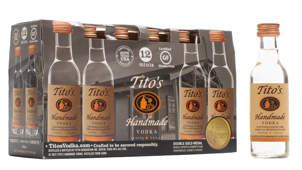 Tito’s Handmade Vodka 12-Pack (12x50ml)
