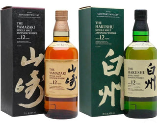 Yamazaki 12 años y Hakushu 12 años – Paquete para fiestas (2 x 750 ml)