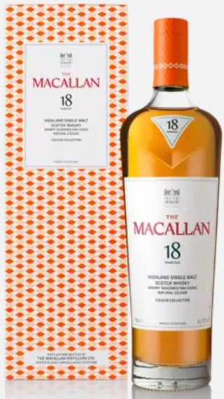 Whisky escocés rojo Macallan de 18 años