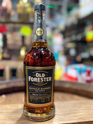 Old Forester Single Barrel Kentucky Straight Bourbon Whiskey – 100 Proof (50% ABV, 750 ml)