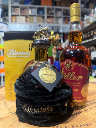 Blanton’s Gold Edition store Pick Bourbon & Weller Antique 107 – Store Pick Bourbon Bundle (2 × 750ml).
